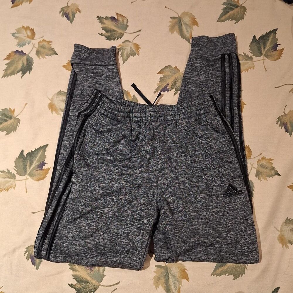 Adidas Women's Grey and Black Joggers-tracksuits